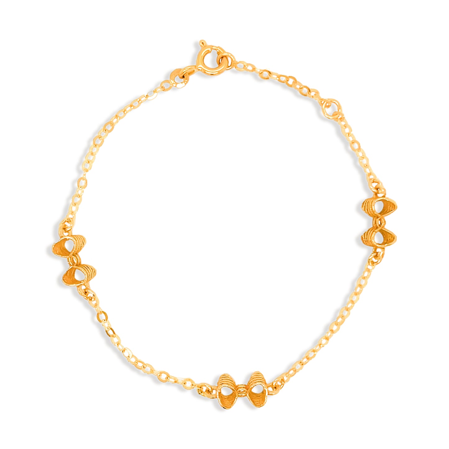14k Gold Bow Bracelet