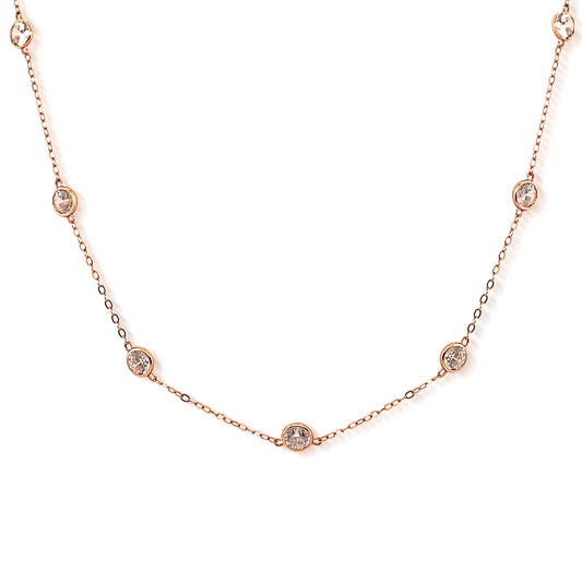 14k Cubic By The Yard Necklace