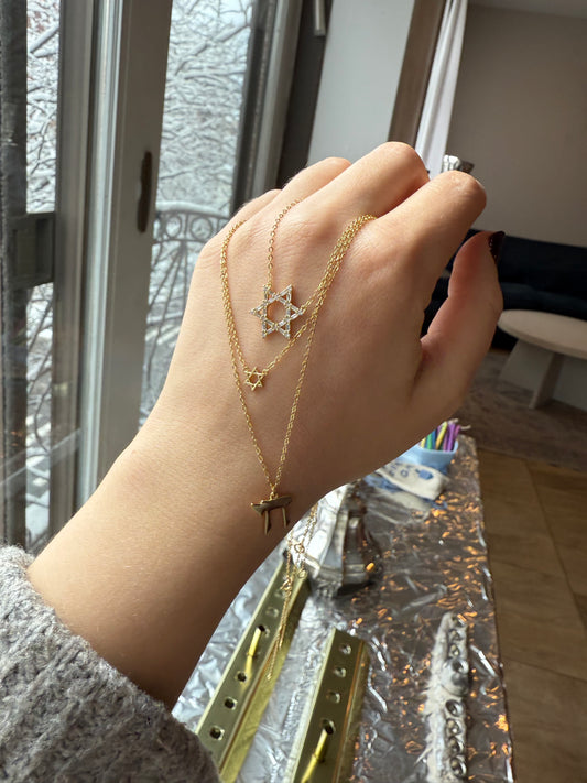 14k Gold Plated Dainty Chai Necklace