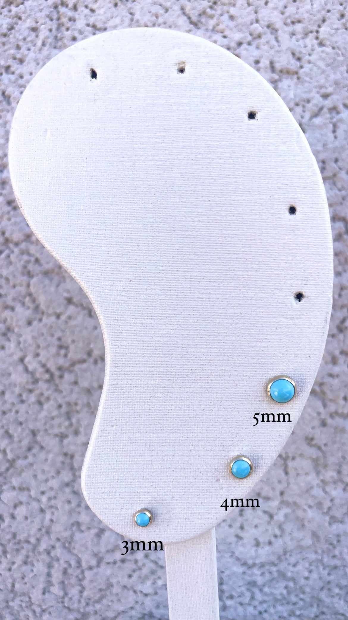 14k Bezel Set Turquoise Earrings