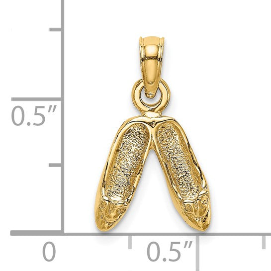 14K Ballerina Slippers Charm
