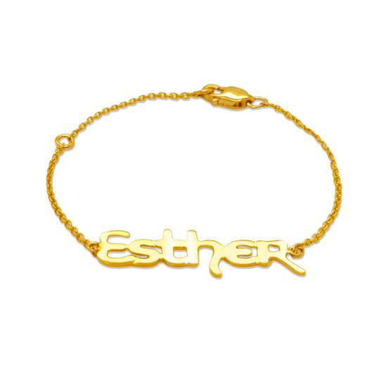 14k personalized name bracelet