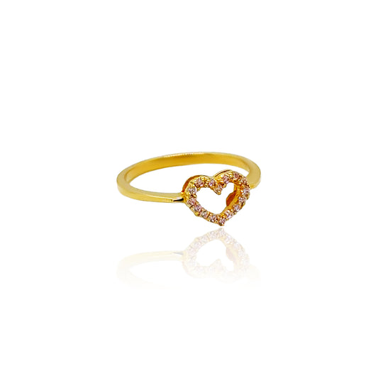 14k Gold Heart Ring