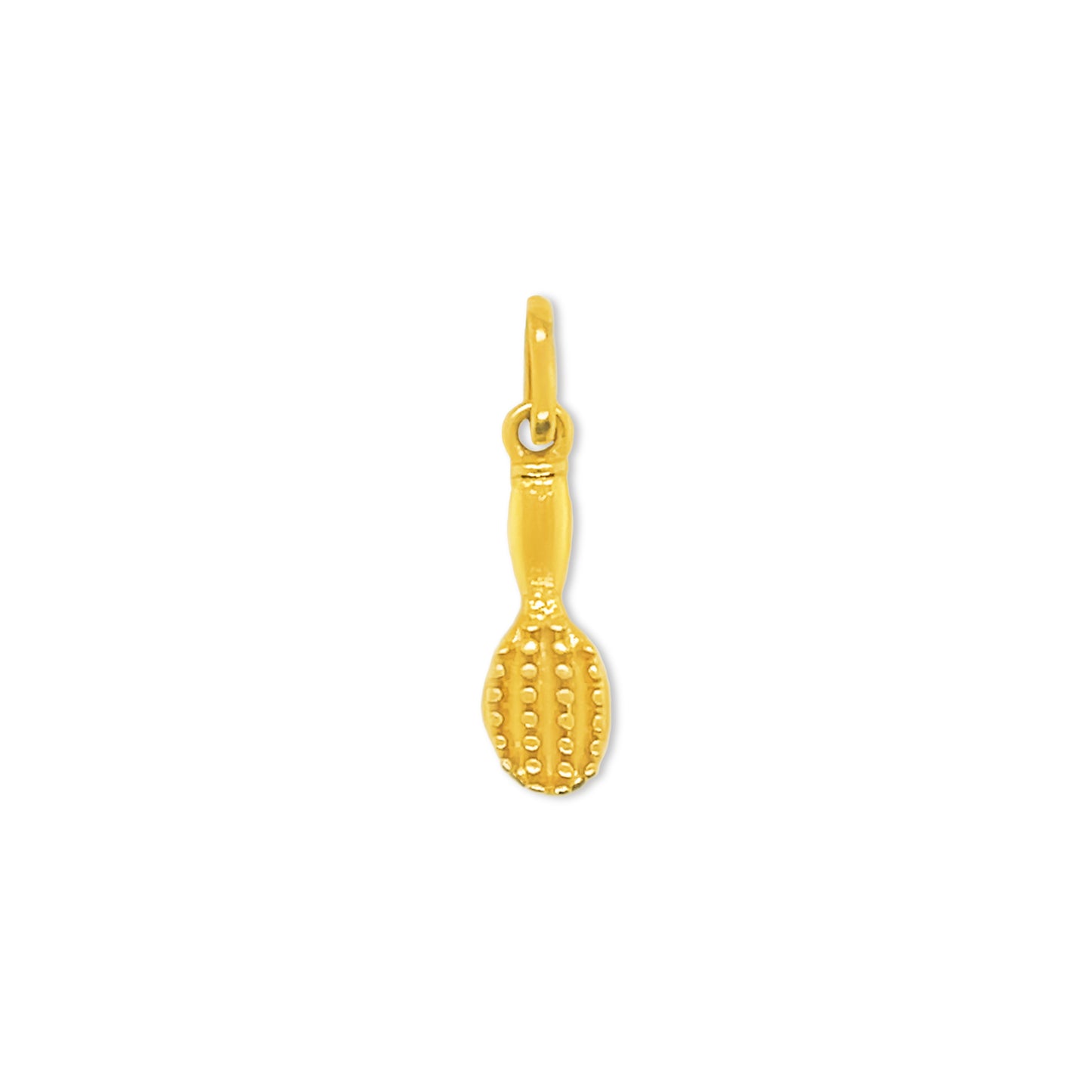 14k Enamel Hair Brush Charm