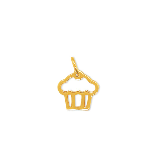 14k Cupcake Charm