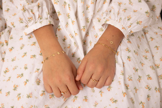 14k Solid 3mm Linked Chain Bracelet