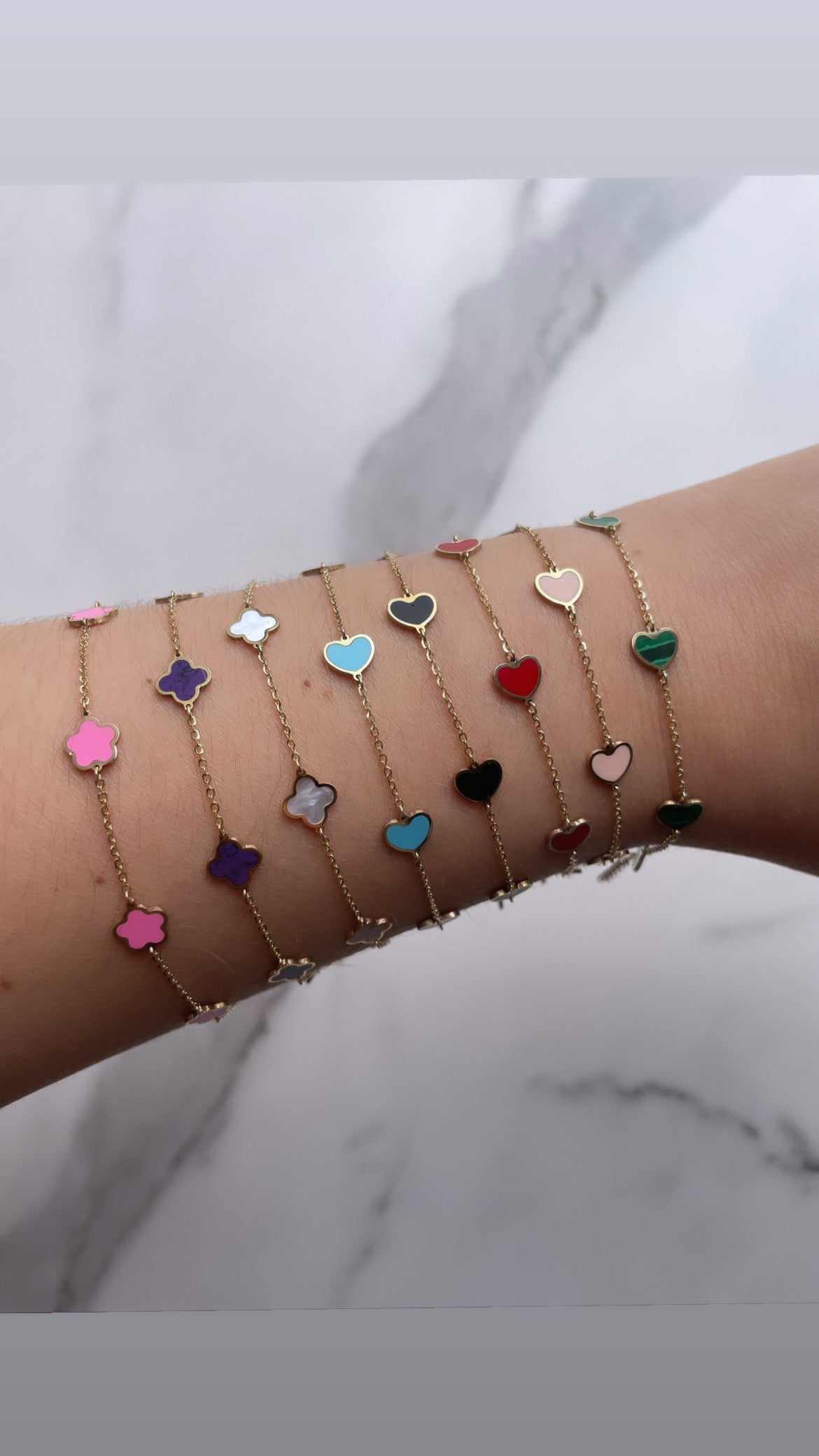 14k Gemstone Heart Necklace