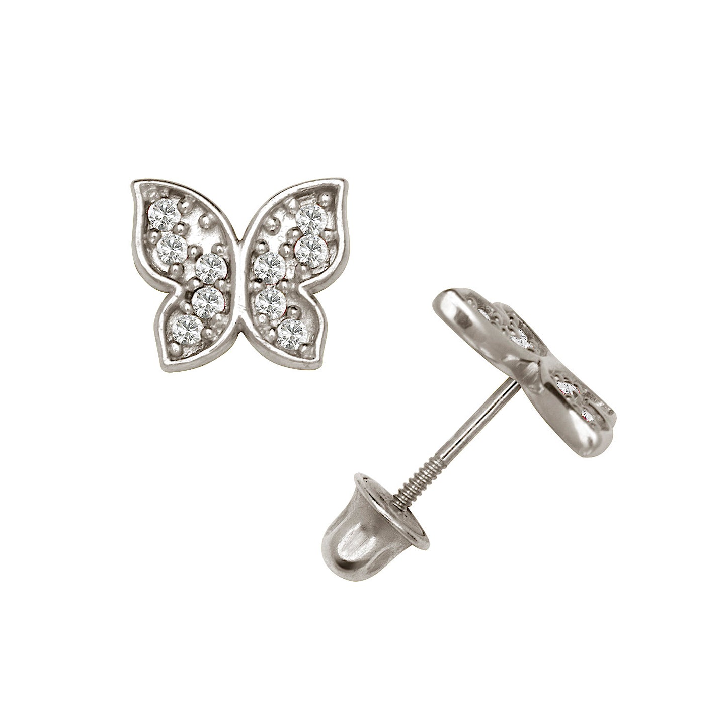 14k Fly Away Screw-Back Earring