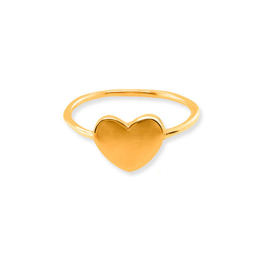 14k Gold Heart Ring