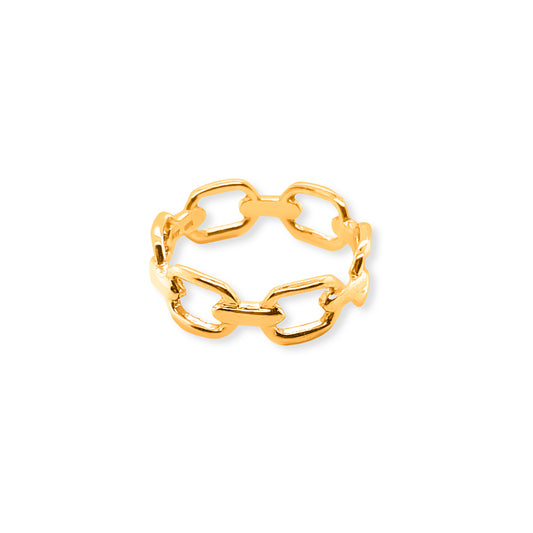 14k Gold Chain Link Ring