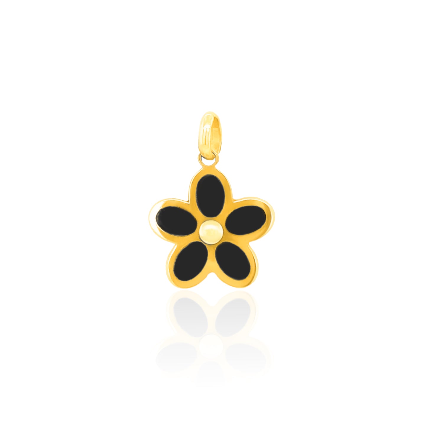 14k Gemstone Daisy Charm (+ colors)