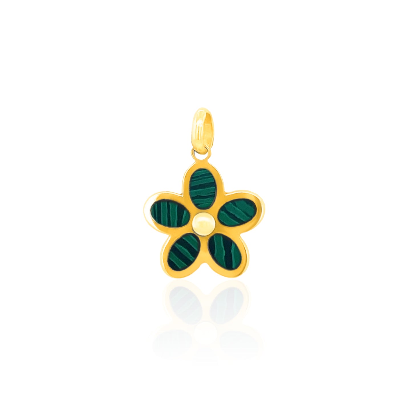 14k Gemstone Daisy Charm (+ colors)