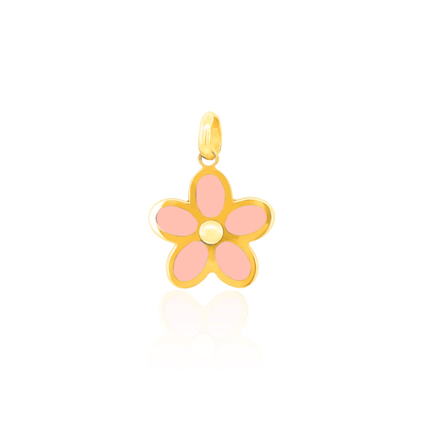 14k Gemstone Daisy Charm (+ colors)