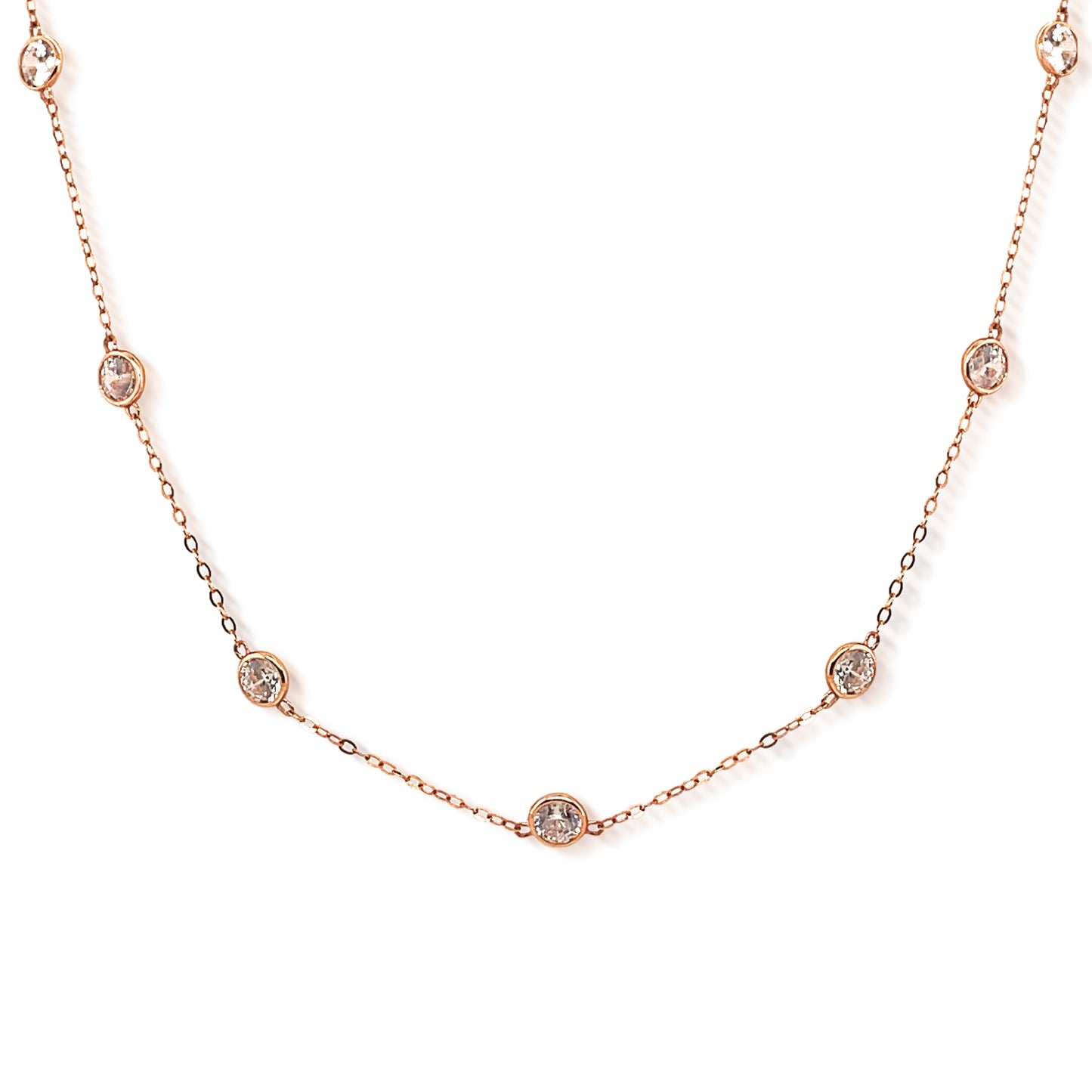 14k Cubic By The Yard Necklace