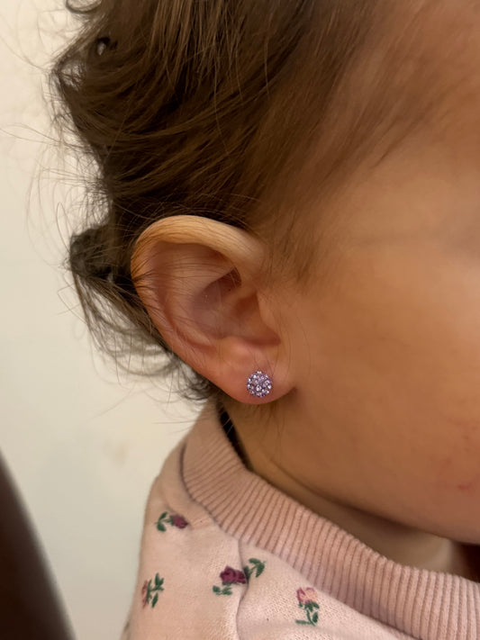 14k Disco Ball Screw-Back Earrings