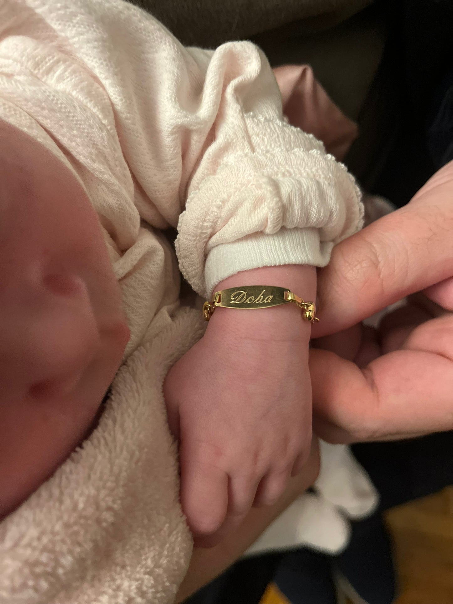 14k Gold Heart Charm ID Bracelet – Personalized Baby & Kids Name Bracelet