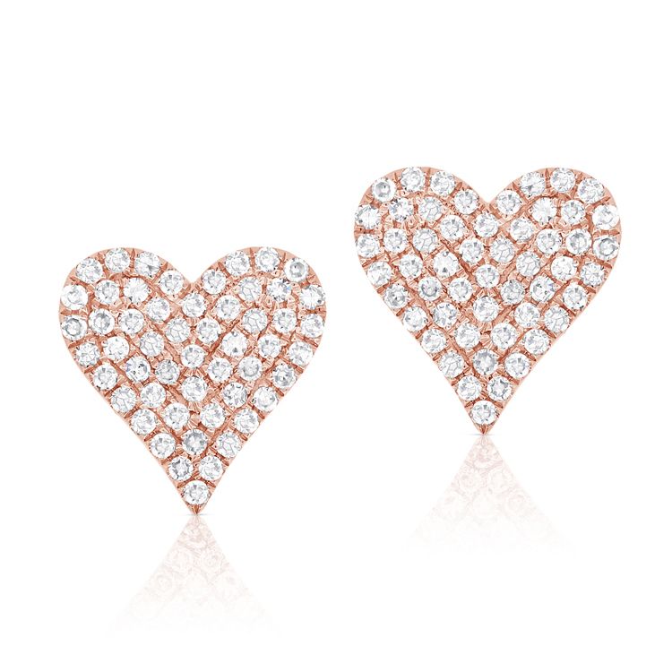 14k Gold Diamond Stud Earrings