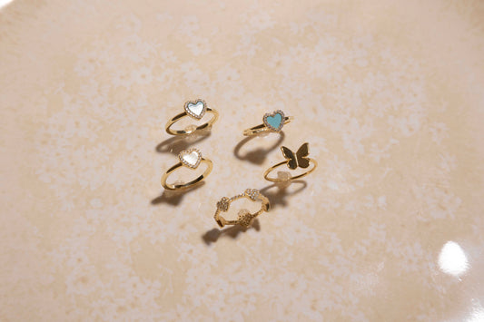 14k Gold Plated Butterfly Ring