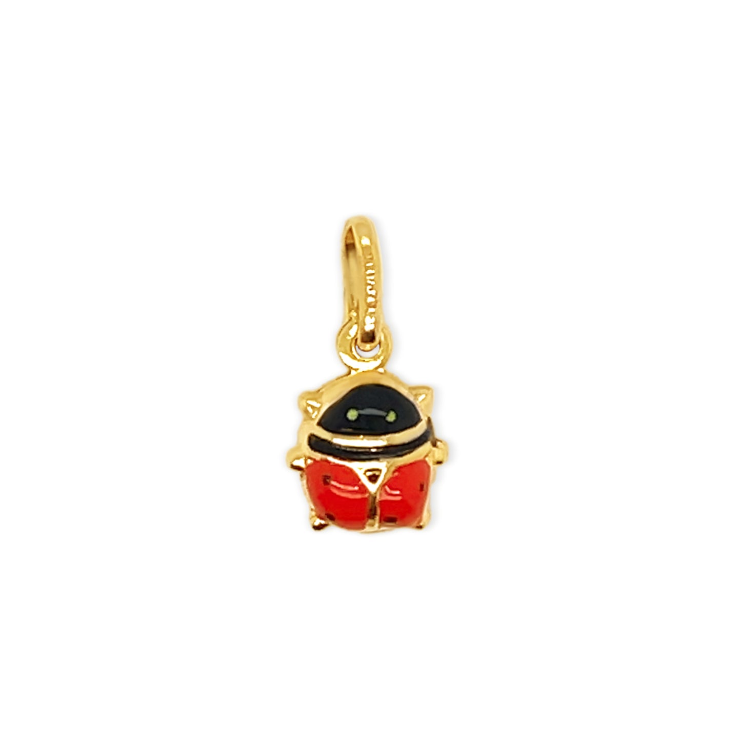 14k Enamel Ladybug Charm