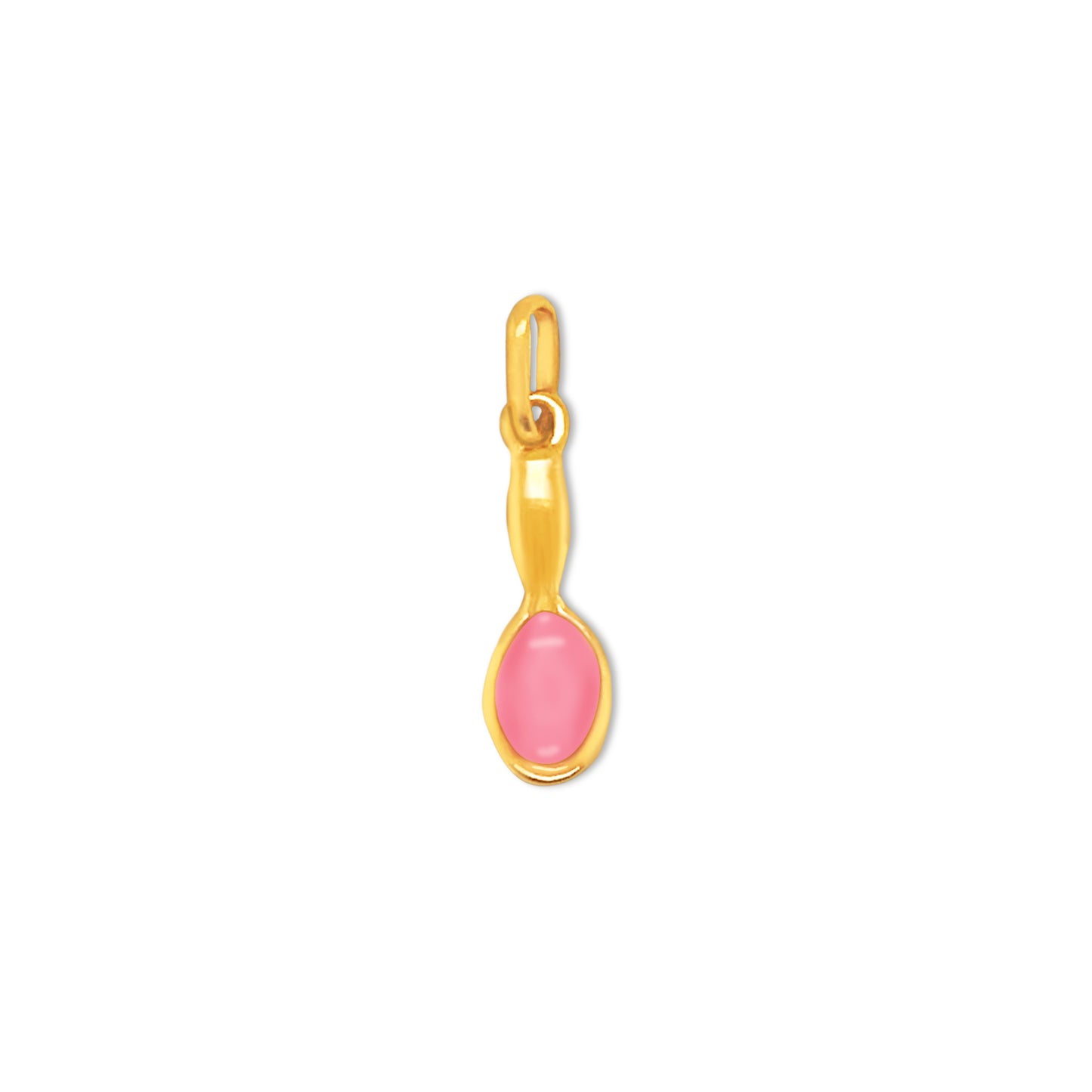 14k Enamel Hair Brush Charm