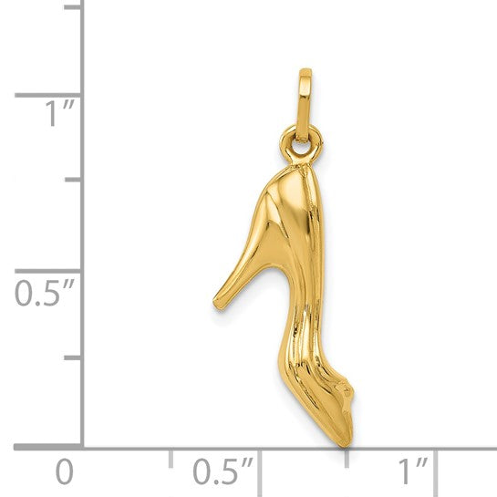 14K High Heel Shoe Charm