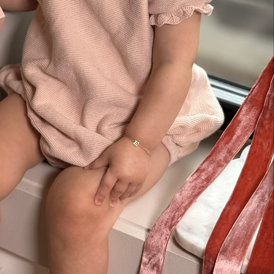 kids personalized initial bracelet