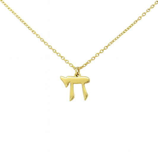 14k Gold Plated Dainty Chai Necklace