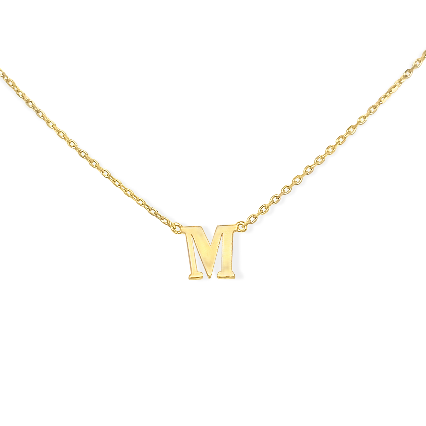 14k Gold Mini Initial Necklace