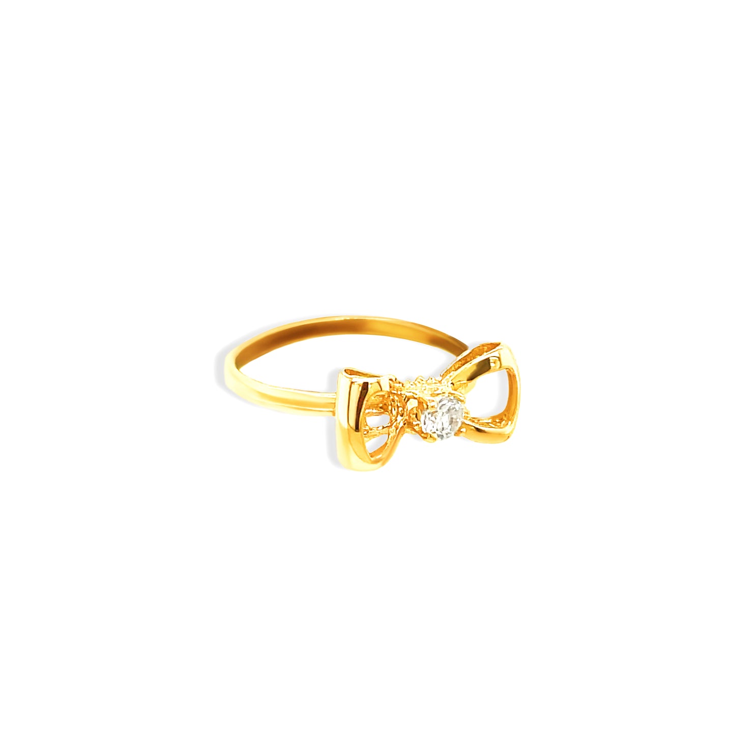 14k Yellow Gold Bow Ring