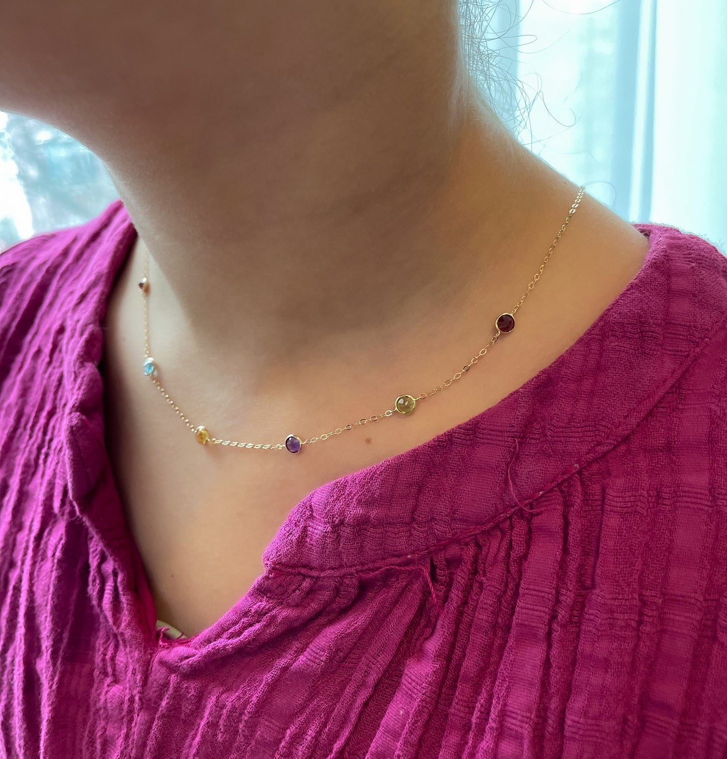 Birthstone By The Yard Necklace