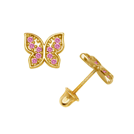 14k Fly Away Screw-Back Earring